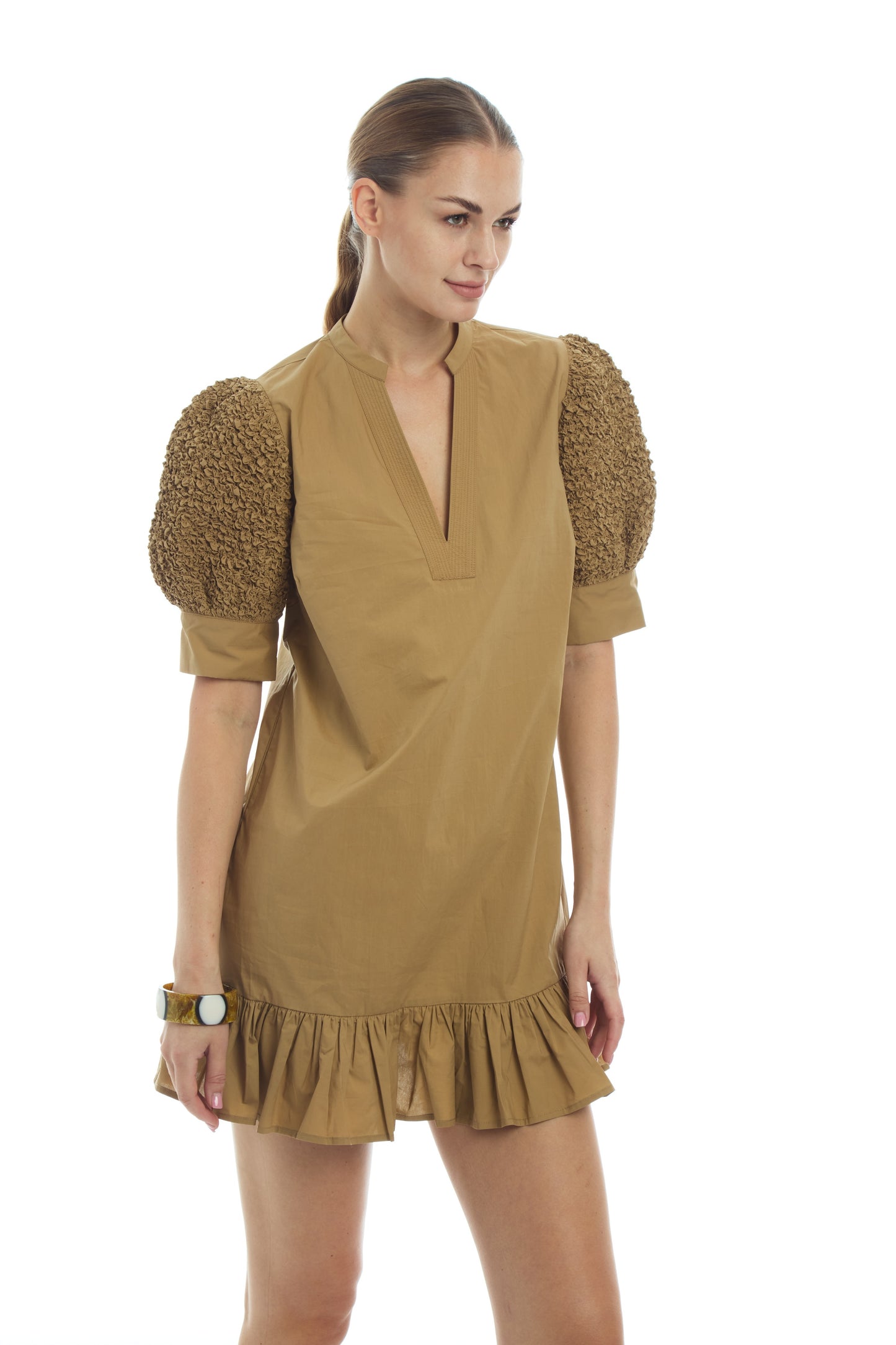 Lucca Dress w/ flounce hem